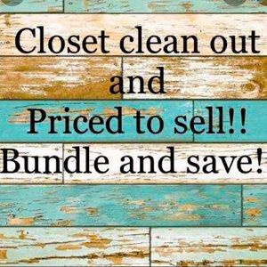 My closet is priced to sell!